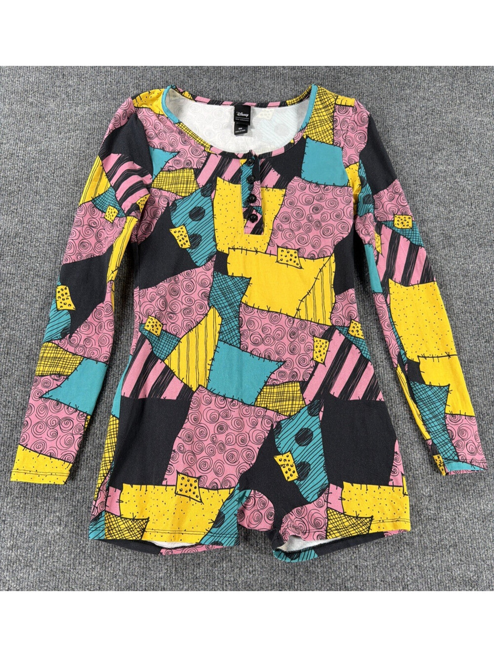 Disney Her Universe The Nightmare Before Christmas Sally Patchwork Romper-Small